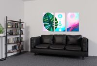 A captivating boho art triptych