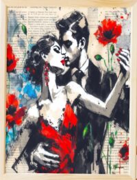 Tango Passion. Art mural moderne . Impressions d'art mural abstrait. Home Decor Digital Download